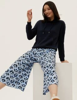 Cheapest ⌛ M&S Collection Printed Wide Leg Cropped Trousers 🤩 42 Cheapest ⌛ M&S Collection Printed Wide Leg Cropped Trousers 🤩 -New In Womens Sales 2022 SD 01 T57 8732 E4 X EC 0