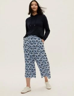 Cheapest ⌛ M&S Collection Printed Wide Leg Cropped Trousers 🤩 44 Cheapest ⌛ M&S Collection Printed Wide Leg Cropped Trousers 🤩 -New In Womens Sales 2022 SD 01 T57 8732 E4 X EC 1