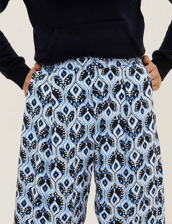Cheapest ⌛ M&S Collection Printed Wide Leg Cropped Trousers 🤩 24 Cheapest ⌛ M&S Collection Printed Wide Leg Cropped Trousers 🤩 - Image 24