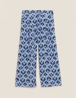 Cheapest ⌛ M&S Collection Printed Wide Leg Cropped Trousers 🤩 43 Cheapest ⌛ M&S Collection Printed Wide Leg Cropped Trousers 🤩 -New In Womens Sales 2022 SD 01 T57 8732 E4 X EC 90