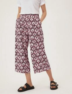 Cheapest ⌛ M&S Collection Printed Wide Leg Cropped Trousers 🤩 38 Cheapest ⌛ M&S Collection Printed Wide Leg Cropped Trousers 🤩 -New In Womens Sales 2022 SD 01 T57 8732 Y4 X EC 1