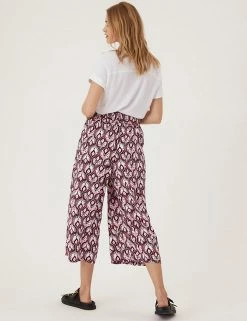 Cheapest ⌛ M&S Collection Printed Wide Leg Cropped Trousers 🤩 41 Cheapest ⌛ M&S Collection Printed Wide Leg Cropped Trousers 🤩 -New In Womens Sales 2022 SD 01 T57 8732 Y4 X EC 4