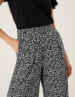 Cheapest ⌛ M&S Collection Printed Wide Leg Cropped Trousers 🤩 32 Cheapest ⌛ M&S Collection Printed Wide Leg Cropped Trousers 🤩 -New In Womens Sales 2022 SD 01 T57 8732 YZ X EC 1