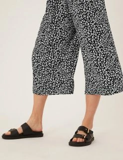 Cheapest ⌛ M&S Collection Printed Wide Leg Cropped Trousers 🤩 33 Cheapest ⌛ M&S Collection Printed Wide Leg Cropped Trousers 🤩 -New In Womens Sales 2022 SD 01 T57 8732 YZ X EC 2