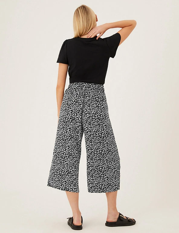 Cheapest ⌛ M&S Collection Printed Wide Leg Cropped Trousers 🤩 11 Cheapest ⌛ M&S Collection Printed Wide Leg Cropped Trousers 🤩 - Image 11