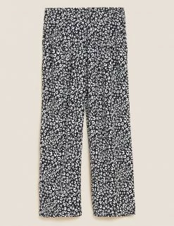 Cheapest ⌛ M&S Collection Printed Wide Leg Cropped Trousers 🤩 31 Cheapest ⌛ M&S Collection Printed Wide Leg Cropped Trousers 🤩 -New In Womens Sales 2022 SD 01 T57 8732 YZ X EC 90