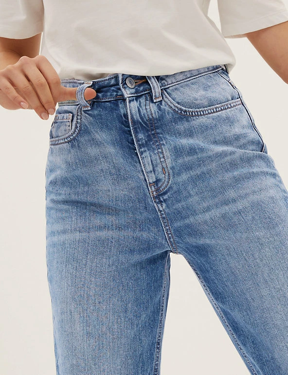 Hot Sale β¨ M&S Collection Mom High Waisted π Jeans With Recycled Cotton π 4 Hot Sale β¨ M&S Collection Mom High Waisted π Jeans With Recycled Cotton π - Image 4