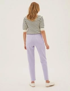 Discount 🛒 M&S Collection Mom High Waisted 👖 Jeans 😀 -New In Womens Sales 2022 SD 01 T57 9115C FY X EC 4
