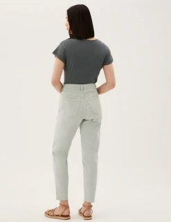 Discount 🛒 M&S Collection Mom High Waisted 👖 Jeans 😀 -New In Womens Sales 2022 SD 01 T57 9115C PA X EC 3