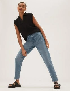 Discount 🎁 M&S Collection The Mom 👖 Jeans 🥰 -New In Womens Sales 2022 SD 01 T57 9115 KP X EC 0