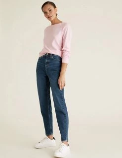 Discount 🎁 M&S Collection The Mom 👖 Jeans 🥰 -New In Womens Sales 2022 SD 01 T57 9115 WR X EC 7