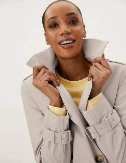 Wholesale 🎉 M&S Collection 🧥 Coats & Jackets Double Breasted Trench 🧥 Coat With Recycled Polyester ✔️ -New In Womens Sales 2022 SD 01 T59 1000C SU X EC 1