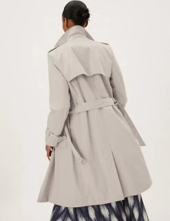 Wholesale 🎉 M&S Collection 🧥 Coats & Jackets Double Breasted Trench 🧥 Coat With Recycled Polyester ✔️ -New In Womens Sales 2022 SD 01 T59 1000C SU X EC 3