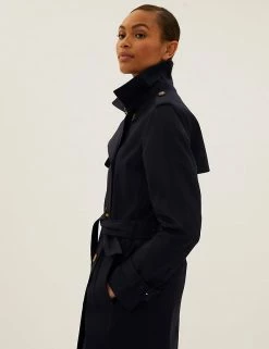 Wholesale 🎉 M&S Collection 🧥 Coats & Jackets Double Breasted Trench 🧥 Coat With Recycled Polyester ✔️ -New In Womens Sales 2022 SD 01 T59 1000C Y0 X EC 0