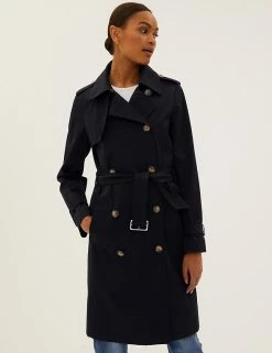 Wholesale 🎉 M&S Collection 🧥 Coats & Jackets Double Breasted Trench 🧥 Coat With Recycled Polyester ✔️ -New In Womens Sales 2022 SD 01 T59 1000C Y0 X EC 2