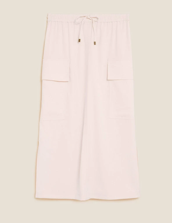 Brand new π M&S Collection π Skirts Satin Side Split Midaxi Utility π Skirt β€οΈ 3 Brand new π M&S Collection π Skirts Satin Side Split Midaxi Utility π Skirt β€οΈ - Image 3