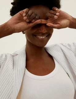 Cheapest 😍 M&S Collection 🧥 Coats & Jackets Linen Blend Tailored Single Breasted Blazer 🛒 -New In Womens Sales 2022 SD 01 T59 1091J NU X EC 2