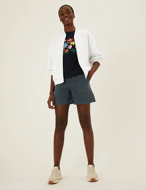 Best Sale 🔥 M&S Collection 🧥 Coats & Jackets Jersey Quilted Bomber Jacket ⌛ 3 Best Sale 🔥 M&S Collection 🧥 Coats & Jackets Jersey Quilted Bomber Jacket ⌛ - Image 3