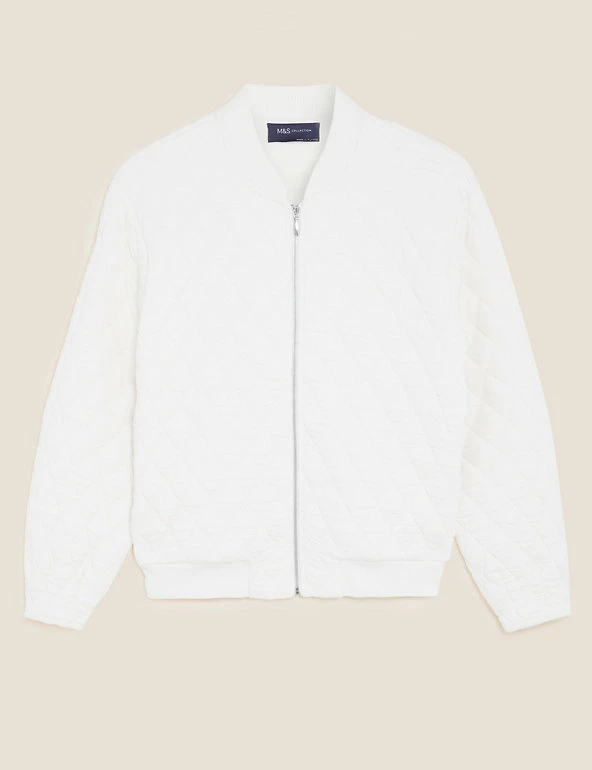 Best Sale 🔥 M&S Collection 🧥 Coats & Jackets Jersey Quilted Bomber Jacket ⌛ 2 Best Sale 🔥 M&S Collection 🧥 Coats & Jackets Jersey Quilted Bomber Jacket ⌛ - Image 2