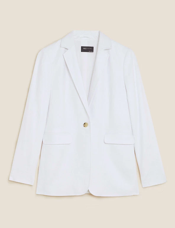 Best reviews of 🧨 M&S Collection 🧥 Coats & Jackets Linen Blend Slim Single Breasted Blazer ✨ 2 Best reviews of 🧨 M&S Collection 🧥 Coats & Jackets Linen Blend Slim Single Breasted Blazer ✨ - Image 2