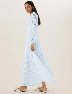 Buy 🎁 M&S Collection 👗 Dresses Pure Cotton Broderie Maxi Tea 👗 Dress 🤩 14 Buy 🎁 M&S Collection 👗 Dresses Pure Cotton Broderie Maxi Tea 👗 Dress 🤩 -New In Womens Sales 2022 SD 01 T69 1209X K4 X EC 2