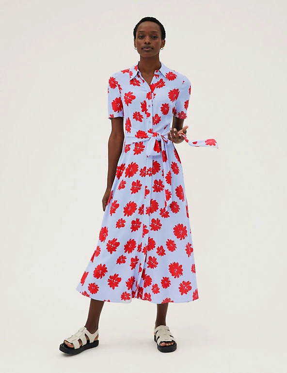 New 🥰 M&S Collection 👗 Dresses Floral Tie Front Midaxi 👕 Shirt 👗 Dress 👏 1 New 🥰 M&S Collection 👗 Dresses Floral Tie Front Midaxi 👕 Shirt 👗 Dress 👏