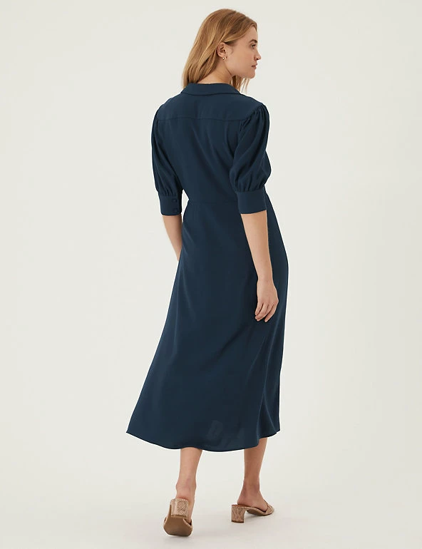 Deals ๐งจ M&S Collection ๐ Dresses V-Neck Button Through Midi ๐ Shirt ๐ Dress โ๏ธ 5 Deals ๐งจ M&S Collection ๐ Dresses V-Neck Button Through Midi ๐ Shirt ๐ Dress โ๏ธ - Image 5