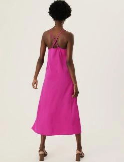 Brand new 🔔 M&S Collection 👗 Dresses Satin Square Neck Midi Slip 👗 Dress 🌟 16 Brand new 🔔 M&S Collection 👗 Dresses Satin Square Neck Midi Slip 👗 Dress 🌟 -New In Womens Sales 2022 SD 01 T69 1285 A0 X EC 4