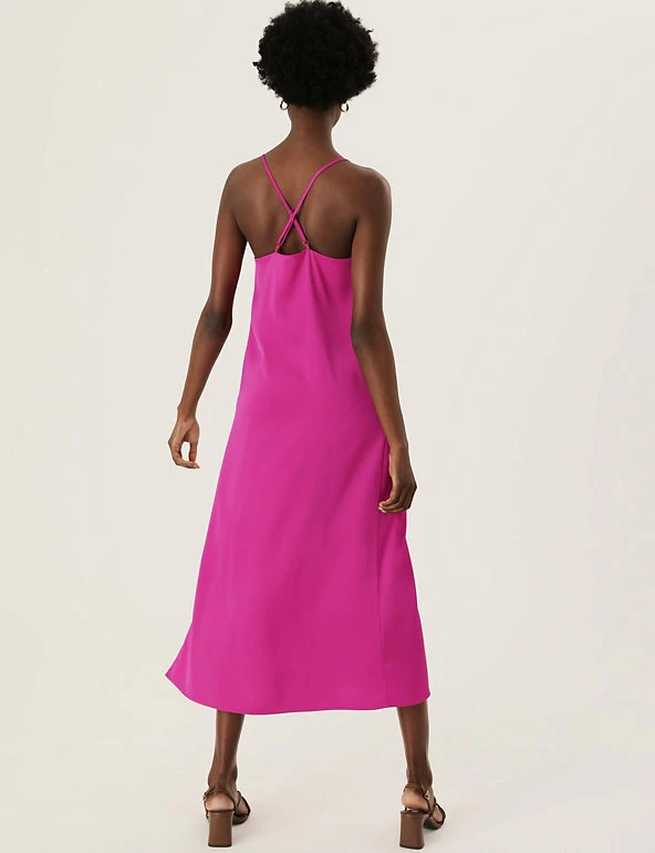 Brand new 🔔 M&S Collection 👗 Dresses Satin Square Neck Midi Slip 👗 Dress 🌟 6 Brand new 🔔 M&S Collection 👗 Dresses Satin Square Neck Midi Slip 👗 Dress 🌟 - Image 6