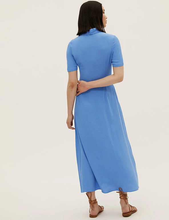 New ⭐ M&S Collection 👗 Dresses Tie Front Midaxi 👚 Shirt 👗 Dress ✨ 4 New ⭐ M&S Collection 👗 Dresses Tie Front Midaxi 👚 Shirt 👗 Dress ✨ - Image 4