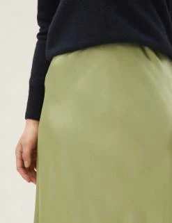 Outlet 🧨 M&S Collection 👗 Skirts Satin Midaxi Slip 👗 Skirt 🎉 -New In Womens Sales 2022 SD 01 T69 1310 XW X EC 2