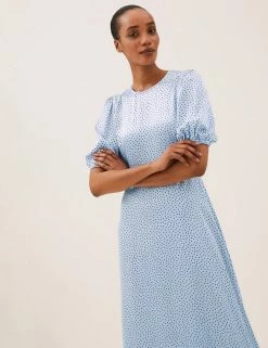 Cheap ⌛ M&S Collection 👗 Dresses Satin Polka Dot Midaxi Tea 👗 Dress 🎉 7 Cheap ⌛ M&S Collection 👗 Dresses Satin Polka Dot Midaxi Tea 👗 Dress 🎉 -New In Womens Sales 2022 SD 01 T69 1394 E4 X EC 1