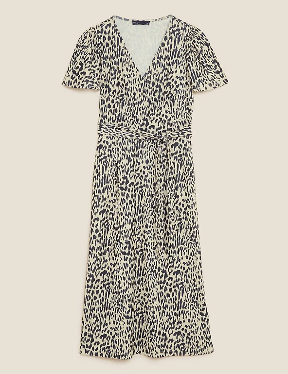 Cheapest βοΈ M&S Collection Clothing Jersey Animal Print V-Neck Midi Wrap π Dress π₯ 2 Cheapest βοΈ M&S Collection Clothing Jersey Animal Print V-Neck Midi Wrap π Dress π₯ - Image 2