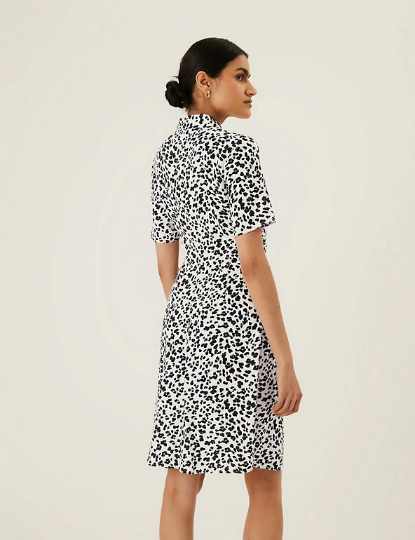 Budget π M&S Collection π Dresses Animal Print Tie Front Mini π Shirt π Dress π 5 Budget π M&S Collection π Dresses Animal Print Tie Front Mini π Shirt π Dress π - Image 5