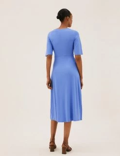 Best deal π M&S Collection π Dresses V-Neck Draped Midi Skater π Dress π 9 Best deal π M&S Collection π Dresses V-Neck Draped Midi Skater π Dress π -New In Womens Sales 2022 SD 01 T69 1413 OT X EC 3