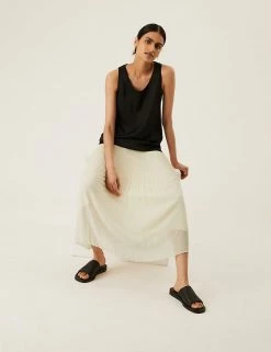 Outlet 🔔 M&S Collection 👗 Skirts Pleated Midaxi 👗 Skirt ✔️