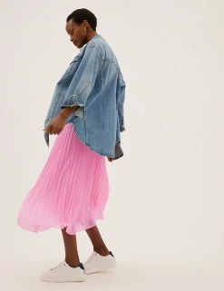 Deals 🧨 M&S Collection 👗 Skirts Pleated Midaxi 👗 Skirt 🔥 -New In Womens Sales 2022 SD 01 T69 3258 A0 X EC 2