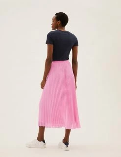 Deals 🧨 M&S Collection 👗 Skirts Pleated Midaxi 👗 Skirt 🔥 -New In Womens Sales 2022 SD 01 T69 3258 A0 X EC 3