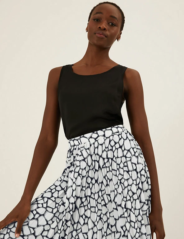 Hot Sale โญ M&S Collection ๐ Skirts Animal Print Pleat Midi Asymmetric ๐ Skirt ๐งจ 5 Hot Sale โญ M&S Collection ๐ Skirts Animal Print Pleat Midi Asymmetric ๐ Skirt ๐งจ - Image 5