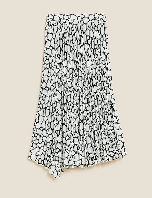 Hot Sale โญ M&S Collection ๐ Skirts Animal Print Pleat Midi Asymmetric ๐ Skirt ๐งจ 2 Hot Sale โญ M&S Collection ๐ Skirts Animal Print Pleat Midi Asymmetric ๐ Skirt ๐งจ - Image 2