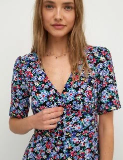 Brand new 🌟 Nobody's Child 👗 Dresses Floral V-Neck Midaxi Tea 👗 Dress 🎉 -New In Womens Sales 2022 SD 01 T82 2910 E4 X EC 2