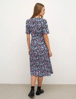 Brand new 🌟 Nobody's Child 👗 Dresses Floral V-Neck Midaxi Tea 👗 Dress 🎉 -New In Womens Sales 2022 SD 01 T82 2910 E4 X EC 3