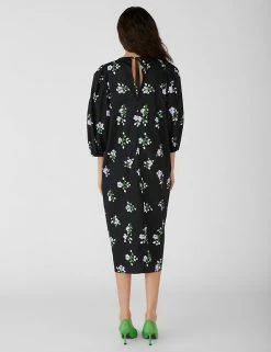 Brand new 🔔 OBJECT 👗 Dresses Pure Cotton Floral Midaxi Waisted 👗 Dress ⌛ -New In Womens Sales 2022 SD 01 T82 4717 Y0 X EC 3