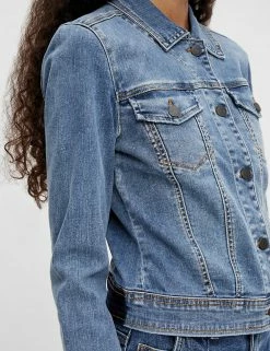 Hot Sale 🎁 OBJECT 🧥 Coats & Jackets Denim Jacket 👏 -New In Womens Sales 2022 SD 01 T82 4739N E0 X EC 2