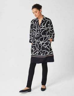 Deals ⭐ HOBBS 👗 Dresses Printed Knee Length 👚 Shirt 👗 Dress ✨ -New In Womens Sales 2022 SD 01 T83 1011 F4 X EC 3