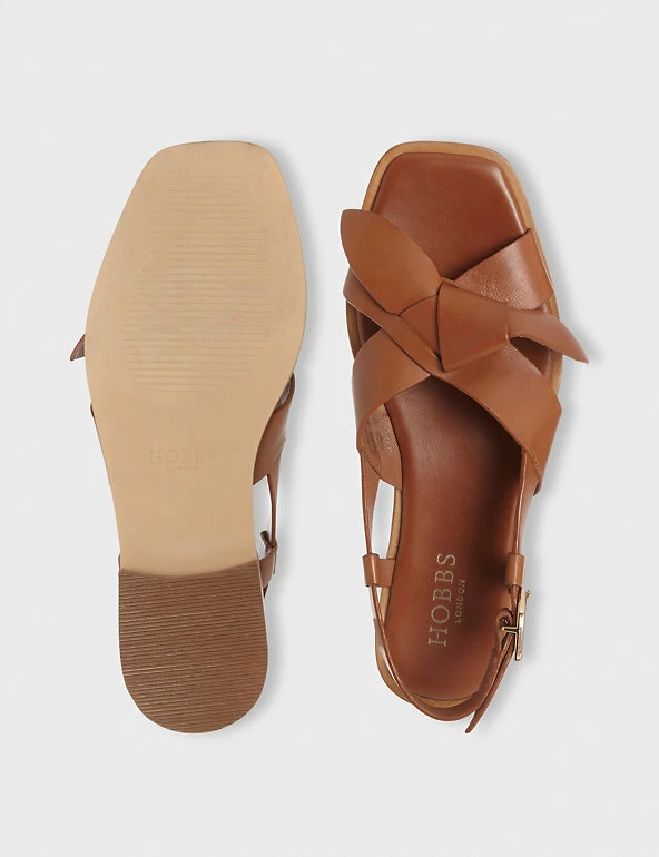Outlet ⌛ HOBBS Leather Strappy Flat 🩴 Sandals 🤩 3 Outlet ⌛ HOBBS Leather Strappy Flat 🩴 Sandals 🤩 - Image 3