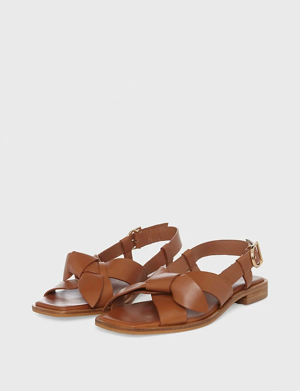 Outlet ⌛ HOBBS Leather Strappy Flat 🩴 Sandals 🤩 2 Outlet ⌛ HOBBS Leather Strappy Flat 🩴 Sandals 🤩 - Image 2