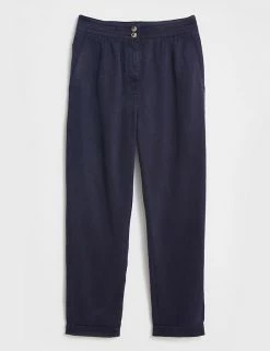 Promo 🎁 White Stuff Cargo Elasticated Waist Tapetred Trousers 🛒 -New In Womens Sales 2022 SD 01 T83 1356 F0 X EC 90