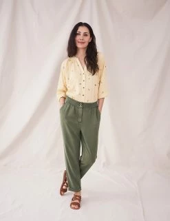 Promo ๐ White Stuff Cargo Elasticated Waist Tapetred Trousers ๐