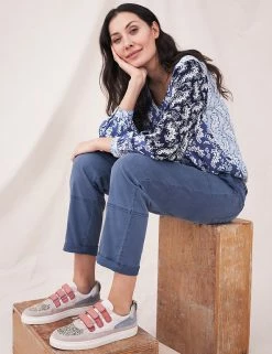 Cheap โ๏ธ White Stuff Cotton Blend Cargo Straight Leg Trousers โ๏ธ